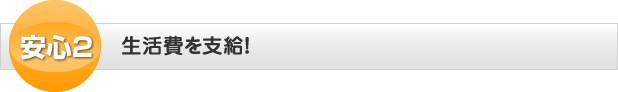 安心２。生活費を支給